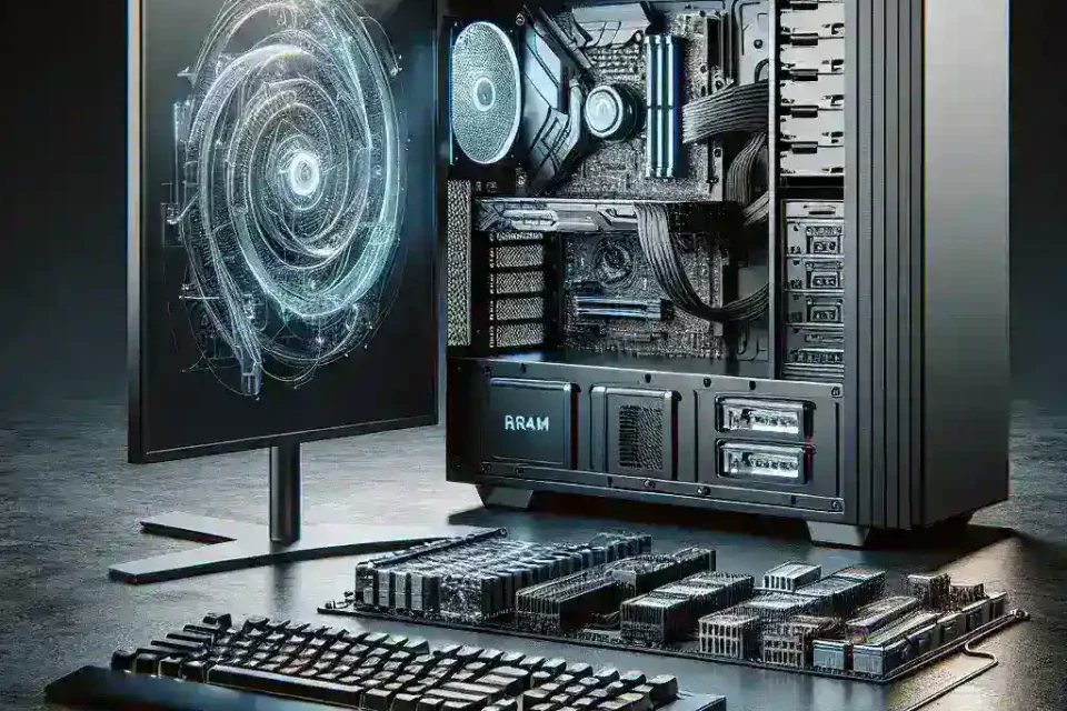 Alt text: "Lenovo PC Modular yang diluncurkan, menampilkan komponen swap cepat untuk peningkatan kinerja dan fleksibilitas. Ideal untuk pengguna yang menginginkan konfigurasi PC yang mudah disesuaikan."